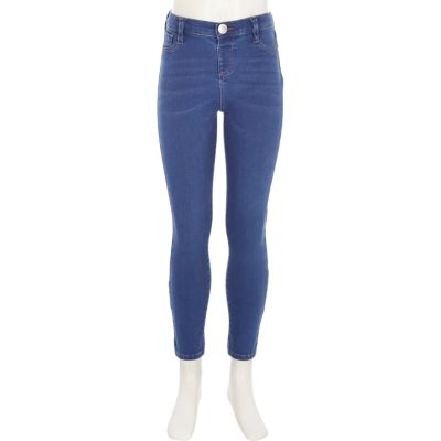 Girls bright blue Molly jeggings